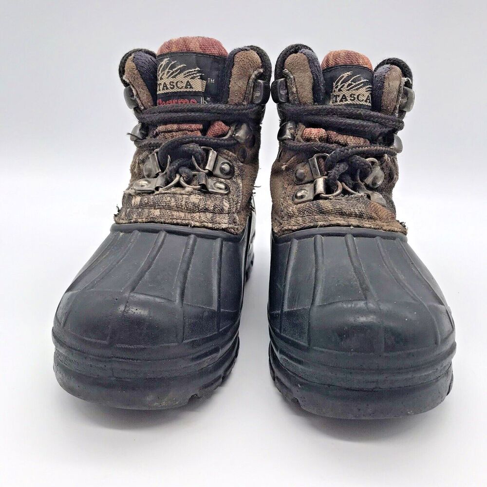 Itasca Icebreaker Kids 8 Snow Boots Camo Waterproof Lined Lace Up Winter Shoes - Picture 2 of 10